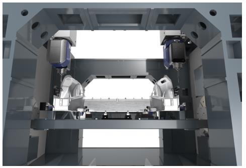 普拉迪大型一體化壓鑄車身結(jié)構(gòu)件加工設(shè)備,雙五軸龍門加工中心(5) 普拉迪大型一體化壓鑄車身結(jié)構(gòu)件加工設(shè)備,雙五軸龍門加工中心(5)